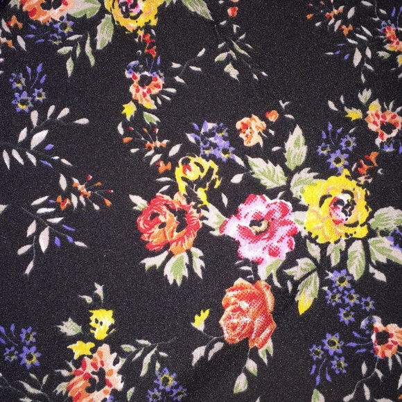 Black, flower dress - Picture 2 of 3